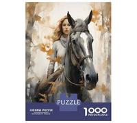 Puzzle Per Adolescenti Da 1000 Pezzi Rider in Autumn Forest Puzzle Per Adulti Giochi Rilassanti Per Divertimento in Famiglia Regali Per Amici E Parenti 70x50cm/1000pcs