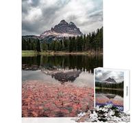 Puzzle per adolescenti da 1000 pezzi Riflesso di montagna nel lago Giocattoli antistress Idee regalo Gioco pratico Interessante riduzione dello stress Dimensioni 50x75cm