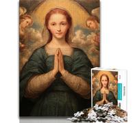 Puzzle per adolescenti da 1000 pezzi, ritratto di Maria, la madre, educativo e didattico, ideale come regalo per tutta la famiglia (38x26cm)