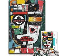 Puzzle per adolescenti da 1000 pezzi, ritratto originale astratto, sfida difficile, regalo di compleanno per 14+ anni, gioco di puzzle offerto, 50x75cm