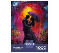 Puzzle Per Adolescenti Da 1000 Pezzi Romantic Couple in Rain Puzzle Per Adulti Giochi Rilassanti Regalo Di Compleanno Regali Per Amici E Familiari 38x26cm/1000pcs