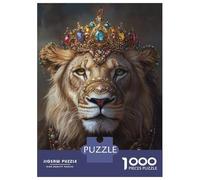 Puzzle Per Adolescenti Da 1000 Pezzi Royal Lion Majesty Puzzle Giochi Divertenti Regalo Di Compleanno Offerta Come Regali Per Tutta La Famiglia 70x50cm/1000pcs