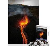 Puzzle per adolescenti da 1000 pezzi,ruggito vulcanico,giocattolo,decorazione da parete,opera d'arte,regalo,giochi educativi,aiuta il cervello,esercizio,dimensioni 38x26cm