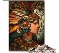 Puzzle per adolescenti da 1000 pezzi Sacerdotessa Maya, giocattoli educativi ideali come regalo per tutta la famiglia dai 14 anni in su (dimensioni 50x75cm)