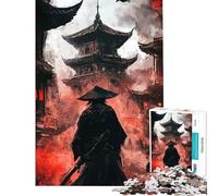 Puzzle per adolescenti da 1000 pezzi Samurai nella città rossa Aiuta a stimolare la mente decorazione per la casa giochi rilassanti adatto a persone dai 14 anni in su (38x26cm)