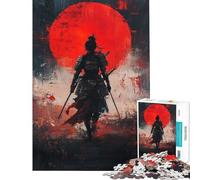 Puzzle per adolescenti da 1000 pezzi Samurai's Red Dawn puzzle per adulti difficile lista dei desideri con Babbo Natale rompicapo giochi per famiglie 38x26cm