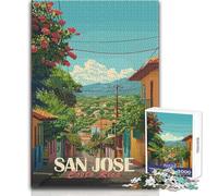 Puzzle per adolescenti da 1000 pezzi, San Jose, Costa Rica, Street View, regali per donne, gioco rompicapo, regalo di compleanno (dimensioni 50x75cm)