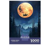 Puzzle Per Adolescenti Da 1000 Pezzi Santas Night Flight Christmas Puzzle Per Adulti Giochi Rilassanti Regalo Di Compleanno Regali Per Amici E Familiari 38x26cm/1000pcs
