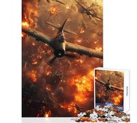 Puzzle per adolescenti da 1000 pezzi scena di guerra aerea decorazione per la casa giocattoli regalo divertente gioco educativo attività divertenti a casa dimensioni 50x75cm