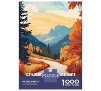 Puzzle Per Adolescenti Da 1000 Pezzi Sentiero Degli Dei, Italy Landscape Art Puzzle Per Adolescenti Gioco Per Famiglie Migliora La Memoria Regali Di Natale E Compleanno 52x38cm/1000pcs