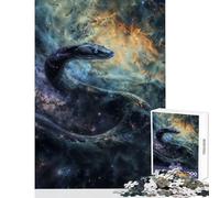 Puzzle per adolescenti da 1000 pezzi serpente cosmico decorazione per la casa giocattoli regalo divertente gioco educativo attività divertenti a casa dimensioni 38x26cm