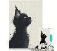 Puzzle per adolescenti da 1000 pezzi "Sguardo della notte", giocattolo antistress, sfida impegnativa, per rafforzare l'amore tra le coppie 38x52cm