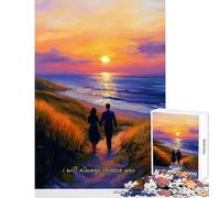 Puzzle per adolescenti da 1000 pezzi,simpatici puzzle con coppie,citazioni d'amore,giocattoli per la decorazione della casa,divertenti regali,gioco pratico con poster abbinato e quiz,del foglio