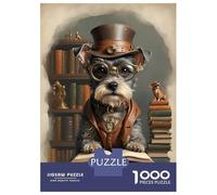 Puzzle Per Adolescenti Da 1000 Pezzi Smart Mini Schnauzer Dog Puzzle Per Adolescenti Gioco Per Famiglie Sfida Difficile Regali Unici Per Compleanno E Natale 38x26cm/1000pcs