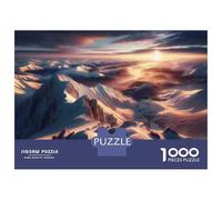 Puzzle Per Adolescenti Da 1000 Pezzi Snow-Capped Mountain Range Puzzle Per Adulti Giochi Rilassanti Decorazione Perfetta Gioco Stimolante Regali 70x50cm/1000pcs