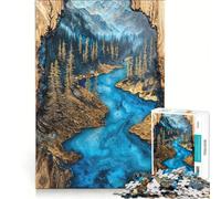 Puzzle per adolescenti da 1000 pezzi "Sogni nel bosco" giocattolo antistress sfida impegnativa per rafforzare l'amore tra le coppie 38x26cm