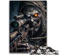 Puzzle per adolescenti da 1000 pezzi, soldato zombi dell'esercito morto, per ragazzi dai 14 anni in su, interessanti regali per ridurre lo stress per amici e familiari, 26x38cm