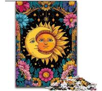 Puzzle per adolescenti da 1000 pezzi Sole e Luna, educativo e didattico, ideale come regalo per tutta la famiglia dimensioni 50x75cm