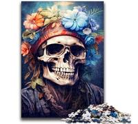 Puzzle per adolescenti da 1000 pezzi, Soulful Harmony, teschio, gioco stimolante e gioco educativo per famiglie, per compleanni e Natale, 26x38cm