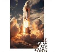 Puzzle Per Adolescenti Da 1000 Pezzi Space Shuttle Launch Poster Puzzle Per Adulti Giochi Rilassanti Per Divertimento in Famiglia Regali Per Amici E Parenti 70x50cm/1000pcs