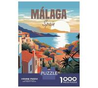 Puzzle Per Adolescenti Da 1000 Pezzi Spain Malaga Travel Puzzle Per Adolescenti Gioco Per Famiglie Migliora La Memoria Regali Di Natale E Compleanno 52x38cm/1000pcs