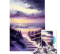 Puzzle per adolescenti da 1000 pezzi spiaggia sul Mar Baltico gioco rompicapo giocattolo educativo regalo per compleanni difficile (dimensioni 38x52cm)