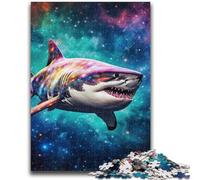 Puzzle per adolescenti da 1000 pezzi, squali della notte stellata, puzzle per adulti, giochi divertenti per famiglie, ideali come regalo per tutta la famiglia (75x50cm)