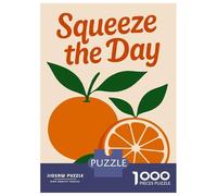 Puzzle Per Adolescenti Da 1000 Pezzi Squeeze The Day Orange Illustration Puzzle Per Adulti Giocattoli Antistress Sfida Difficile Gioco Impegnativo Regali 38x26cm/1000pcs