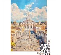 Puzzle Per Adolescenti Da 1000 Pezzi St. Peter's Basilica in Rome-4 Puzzle Per Adulti Gioco Pratico Migliora La Memoria Ottimo Regalo Per I Giocatori 38x26cm/1000pcs