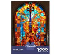 Puzzle Per Adolescenti Da 1000 Pezzi Stained Glass Cello Puzzle Per Adulti Gioco Pratico Migliora La Memoria Ottimo Regalo Per I Giocatori 38x26cm/1000pcs