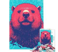 Puzzle per adolescenti da 1000 pezzi stampa Risograph animali rompicapo per ragazzi regalo per donne difficile e stimolante (dimensioni 38x52cm)