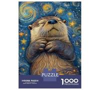 Puzzle Per Adolescenti Da 1000 Pezzi Starry Otter Dreams Puzzle Per Adolescenti Gioco Per Famiglie Sfida Difficile Regali Unici Per Compleanno E Natale 52x38cm/1000pcs