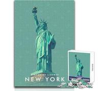 Puzzle per adolescenti da 1000 pezzi Statua della Libertà NYC Rompicapo Giochi per famiglie Attività per famiglie Idee regalo Dimensioni 38x52cm