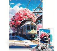 Puzzle per adolescenti da 1000 pezzi Stazione ferroviaria Gioco impossibile Rilassante e stimolante per la mente Regalo per donne 38x26cm
