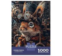 Puzzle Per Adolescenti Da 1000 Pezzi Steampunk Squirrel Animal Puzzle Per Adulti Gioco Pratico Migliora La Memoria Ottimo Regalo Per I Giocatori 70x50cm/1000pcs