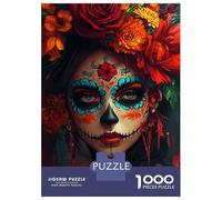 Puzzle Per Adolescenti Da 1000 Pezzi Sugar Skull Woman Puzzle Per Adolescenti Gioco Per Famiglie Sfida Difficile Regali Unici Per Compleanno E Natale 38x26cm/1000pcs