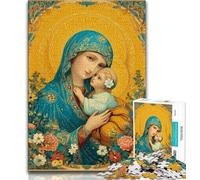 Puzzle per adolescenti da 1000 pezzi sulla Vergine Maria puzzle per adolescenti giochi educativi fai da te fantastici regali e giocattoli 26x38cm