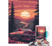 Puzzle per adolescenti da 1000 pezzi Sunset Drive gioco rompicapo giocattolo educativo regalo per compleanni difficile (dimensioni 38x26cm)