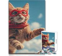 Puzzle per adolescenti da 1000 pezzi, supereroi e auto, per godersi ore di relax, taglio netto, durevole, giocattolo artigianale, dimensioni 38x52cm