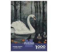 Puzzle Per Adolescenti Da 1000 Pezzi Swan Wild Puzzle Per Adulti Giochi Rilassanti Decorazione Perfetta Gioco Stimolante Regali 70x50cm/1000pcs