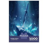 Puzzle Per Adolescenti Da 1000 Pezzi Sword Beneath The Crystal Puzzle Per Adolescenti Giocattolo Decorazione Da Parete Corsa Di Velocità Gioco Impegnativo Regali 38x26cm/1000pcs
