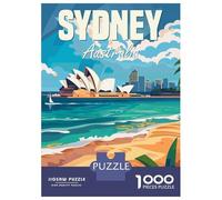 Puzzle Per Adolescenti Da 1000 Pezzi Sydney Australia Puzzle Per Adulti Giochi Divertenti Sfida Difficile Regalo Di Compleanno, Regali, 70x50cm/1000pcs