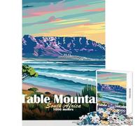 Puzzle per adolescenti da 1000 pezzi Table Mountain Sudafrica giocattoli fai da te ottimo regalo per giochi rilassanti impegnativi da completare dimensioni 38x52cm