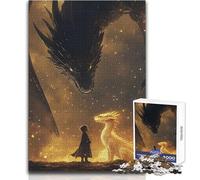 Puzzle per adolescenti da 1000 pezzi Tairn e Andarna, quarta ala, bellissimo gioco di design, decorazione perfetta, regalo per compleanni, dimensioni 38x52cm