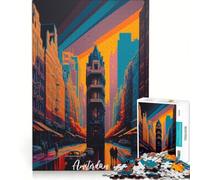 Puzzle per adolescenti da 1000 pezzi, tema Amsterdam, antistress, sfida impegnativa, per rafforzare l'amore tra le coppie 38x52cm