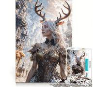 Puzzle per adolescenti da 1000 pezzi, tema fantasy, dea della natura, giochi per famiglie, assemblaggio di modelli, per rafforzare l'amore tra le coppie 38x26cm