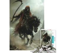 Puzzle per adolescenti da 1000 pezzi tema Morte e Morte gioco intellettuale rompicapo difficile ottimo regalo per gli appassionati di giochi (dimensioni 50x75cm)