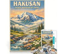 Puzzle per adolescenti da 1000 pezzi, tema trekking in Giappone, regali di viaggio per donne, gioco pratico, regali di Babbo Natale segreto, 50x75cm