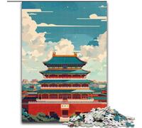 Puzzle per adolescenti da 1000 pezzi, Tempio proibito, per età 14+, adatto per coppie, attività divertenti a casa, regalo di compleanno, regali da viaggio, 26x38cm
