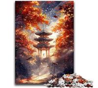 Puzzle per adolescenti da 1000 pezzi, templi giapponesi, aiutano il cervello a esercitare i giocattoli avvincenti per coltivare la pazienza, ottimo regalo, 26x38cm